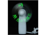 Mini fan with programmable message