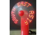 LED Flashing Characters Fan