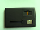 Credit card shaped fingerprint USB