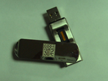 High quality swivel metal fingerprint USB