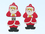 Soft PVC Santa Claus shape USB flash drive