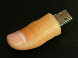 Customized finger PVC USB flash stick