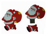 Promotion Christmas Santa Claus PVC USB