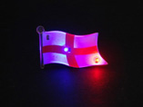 Custom Flag Style Flashing Badges