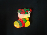 Christmas Stocking Flashing Badges