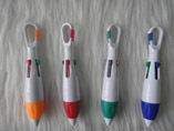 Multicolor pen with carabiner