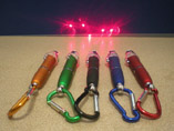 Carabiner pen with LED light