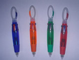 Transparent promotional carabiner pen