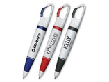 Personalized ballpen with carabiner