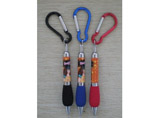 Full color mini ballpen with keyring