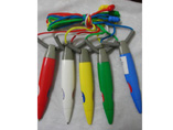 Multi-color ballpen with lanyard