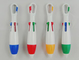 Multicolor ballpen with carabiner