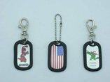 Dog Tags Screen Print with keychain