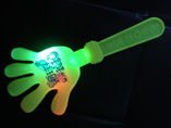 Flashing light up hand clapper