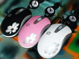 Colorful retractable mini mouse