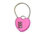 Custom Heart Style Padlock With Cable Wire