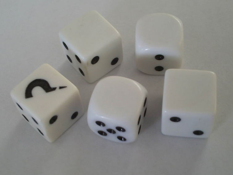 Advertising Cube Ivory Dice For Promotion