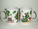 300ML Decal Promotional Ceramic Mug Cups