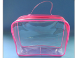 Transparent Square Shape PVC Cosmetic Bag With Zipp