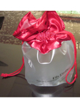 Fashion Semitransparent Frosted Drawstring PVC Bag