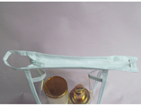 Eco-friendly Zipper Cosmetic PVC Bag With Non-woven Fabric