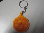 Round Shape Soft PVC Keyring