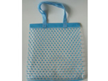 Plastic PVC Tote Bag With Fabric Handle