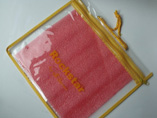 Cheap PVC Zipper Bag With String