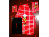 Customized Apron Set With Glove And Potholder