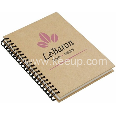 Recycled Kraft Paper Cover Spiral Notebook