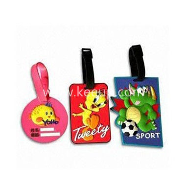 Promotional Soft PVC Rubber Luggage Tag