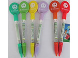 Custom smile face adversting banner pen with logo