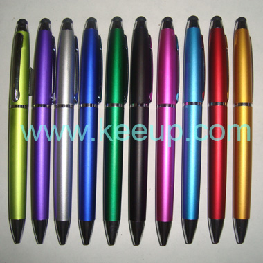 Customied Fashionable Dual Purpose Touch Screen Pen