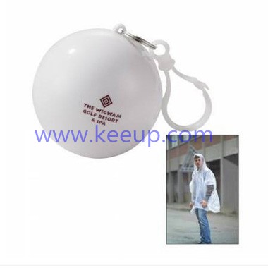 Wholesale Plastic ball packing PE raincoat