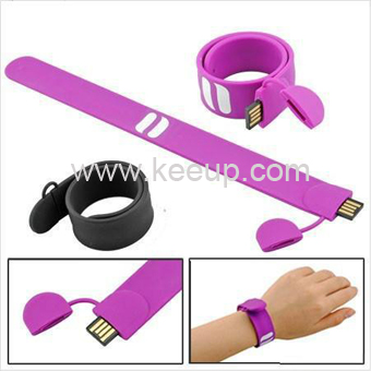 New Custom Logo Promotional Silicone Wrist band USB flash drives