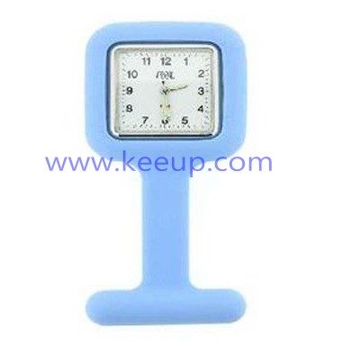 Promotional Square Nurse Silicone Fob Watch